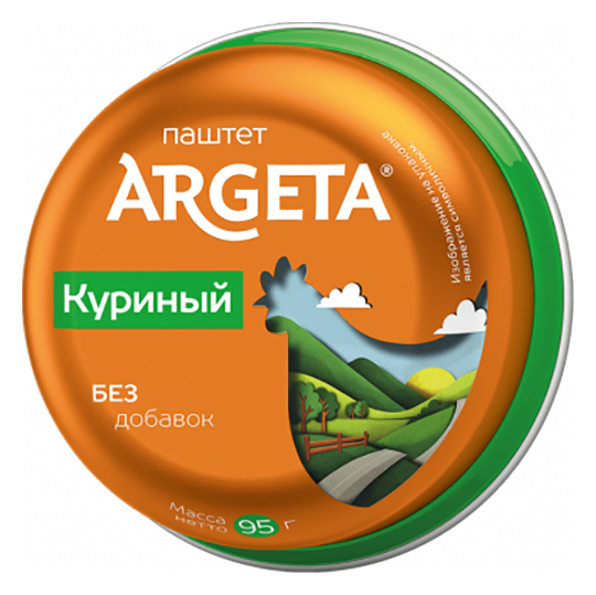 Паштет АРГЕТА куриный ж/б 95г