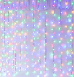 Гирлянда светодиодная ТАМ-ТАМ Штора 300 LED ламп разноцветный 3*3м арт.SYSDDA-1625278