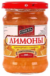 Лимон СТОЕВЪ протертый с сахаром ст/б 280г