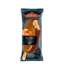 Мороженое РУССКИЙ ХОЛОД Монарх крем-брюле грильяж эскимо бзмж 90г