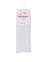 Носки женские КОНТЕ Элегант Классик ажурные белые р.23-25 арт.24С-99СП