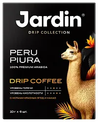 Кофе ЖАРДИН Перу Пьюра молотый в дрип-пакетах 10г*6шт