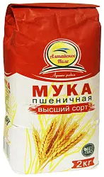 Мука АЛТАЙСКОЕ ПОЛЕ пшеничная в/с м/у 2кг