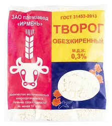 Творог ИРМЕНЬ обезжиренный бзмж 0.3% 500г