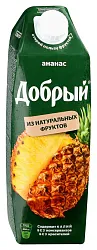 Нектар ДОБРЫЙ ананас яблоко 1л