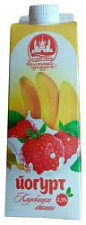 Йогурт БЕЛЫЙ ЗАМОК клубника банан бзмж 2.5% 450г
