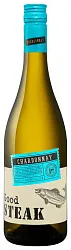 Вино ГУД СТЕЙК Шардоне белое сух 10-12% ст/б 0.75л