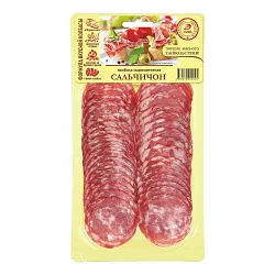 Колбаса ИНЕЙ Сальчичон нарезка с/к в/у 80г