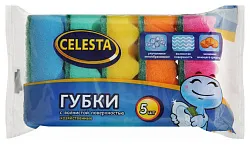 Губка для посуды СЕЛЕСТА Волна 5шт