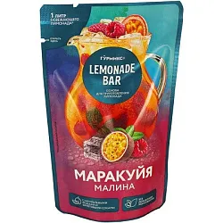 Концентрат для напитка ГУРМИКС Лимонад Бар маракуйя малина 150г