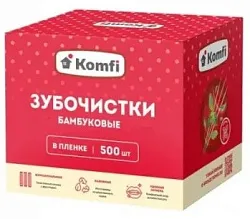 Зубочистки КОМФИ бамбуковые 500шт