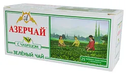 Чай АЗЕРЧАЙ зеленый с чабрецом 25пак