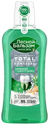 Ополаскиватель ЛЕСНОЙ БАЛЬЗАМ Тотал комплекс с морской солью имбирем и чаем матча 400мл