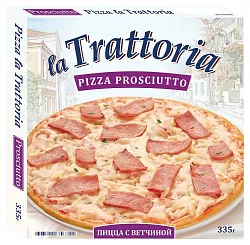 Пицца ЛА ТРАТТОРИЯ с ветчиной 335г
