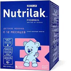 Смесь НУТРИЛАК ПРЕМИУМ 3 бзмж карт/уп 600г