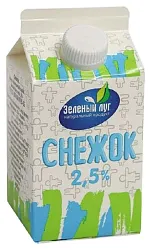 Снежок ЗЕЛЕНЫЙ ЛУГ бзмж 2.5% т/пак 450г