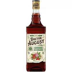 Настойка ДОКТОР АВГУСТ Шиповник на коньяке 25% ст/б 0.5л