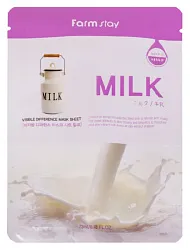 Маска для лица ФАРМСТЕЙ с молоком тканевая