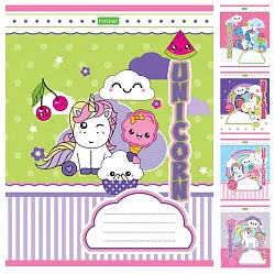 Тетрадь ЭКО Единорожки 12л арт.12Т5С2