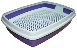 Туалет для кошек СИБИРСКАЯ КОШКА Мяус с сеткой высокие ножки