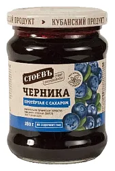 Черника СТОЕВЪ протертая ст/б 280г