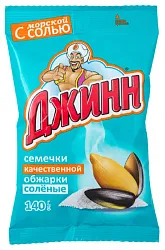 Семечки ДЖИНН жареные с морской солью 140г