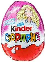 Яйцо шоколадное КИНДЕР Сюрприз девочки 20г