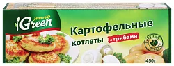 Котлеты МОРОЗКО Грин картофельные с грибами с/м 450г