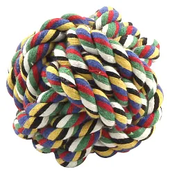 Игрушка для собак ТРИОЛ Веревка-плетеный мяч 70мм