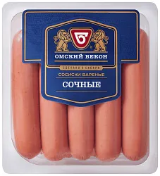 Сосиски ОМСКИЙ БЕКОН Сочные 380г