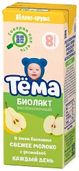 Биолакт ТЕМА яблоко груша бзмж 3% 206г