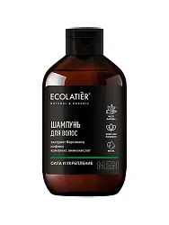 Шампунь ЭКОЛАТЬЕ Сила и укрепление для мужчин 400мл