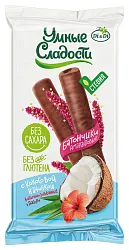 Батончик безглютеновый УМНЫЕ СЛАДОСТИ с кокосовой начинкой 20г