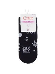 Носки женские КОНТЕ Элегант Комфорт махровые черные р.25-27 арт.7С-47СП-567