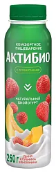 Биойогурт АКТИБИО дыня клубника земляника бзмж 1.5% 260г