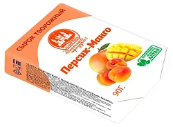 Сырок творожный БЕЛЫЙ ЗАМОК персик манго бзмж 9% 90г