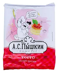 Тесто МЕЖЕНИНОВСКАЯ ПФ слоеное пресное 450г