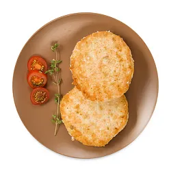 Котлеты жареные из лосося атлантического (семги) и трески