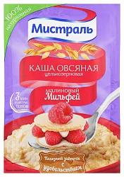 Каша овсяная МИСТРАЛЬ малиновый мильфей м/у 40г