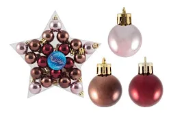 Набор шаров СЕРПАНТИН глянец 3см 21шт арт.7658