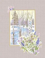 Полотенце кухонное ЛАГУНА М Капель 45*60см рогожка арт.13143-1