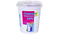 Сметана ИРМЕНЬ бзмж 10% стакан 400г