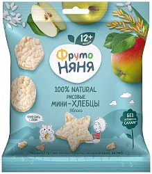 Мини-хлебцы ФРУТОНЯНЯ яблоко 30г