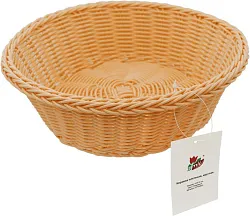 Корзина плетеная АТМИКС круглая Д24см бежевая арт.EPYSN02