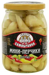 Мини-перчики СКАТЕРТЬ-САМОБРАНКА Острые ст/б 370мл