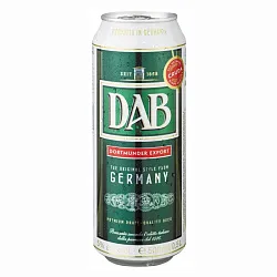 Пиво ДАБ светлое фильтрованное пастер 5% ж/б 0.5л