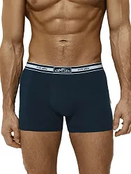 Трусы мужские ОМСА боксеры с открытой резинкой синие р.54