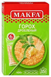 Горох МАКФА дробленый карт/уп 400г
