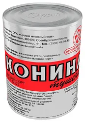 Конина тушеная ОРСК ГОСТ в/с ж/б 338г