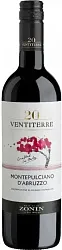 Вино ЗОНИН Вентитерре Монтепульчано д’Абруццо красное сух 13% ст/б 0.75л